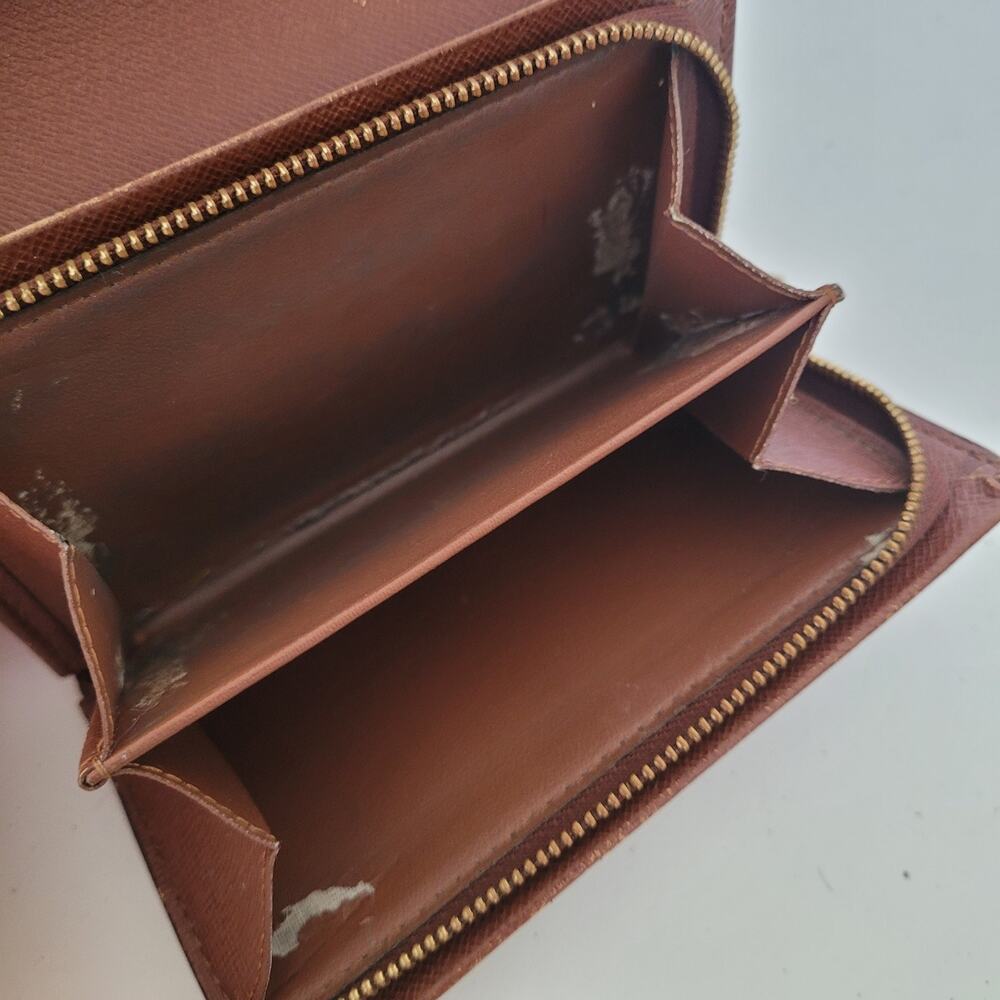 Louis Vuitton Portefeuille Tresor Bifold Wallet Medium Monogram Brown Vintage - Picture 5 of 12